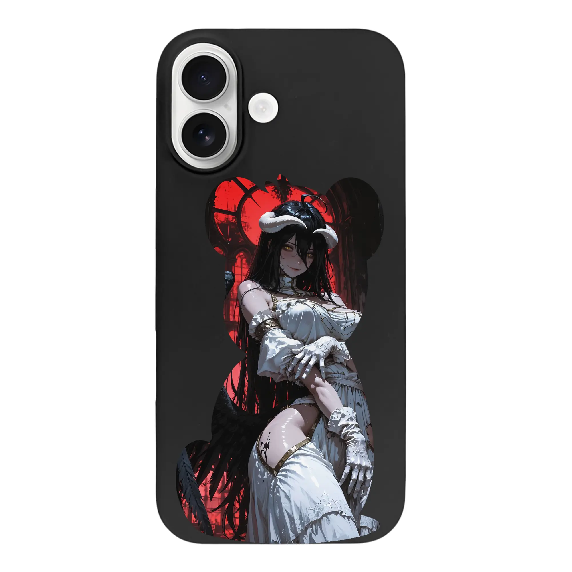 オーバーロード グッズ アルベド - iPhone 17 シリーズ シリコンケース 薄型 耐衝撃 指紋防止 ソフトタッチカバー 精密フィット 傷防止 保護ケース iPhone 17/17 Air/17 Pro/17 Pro Max 対応